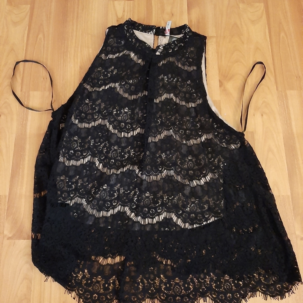 Lace blouse tank